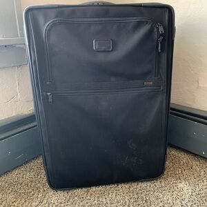 Tumi Alpha 2 Large Expandable Black Travel Suitcase *MISSING WHEEL